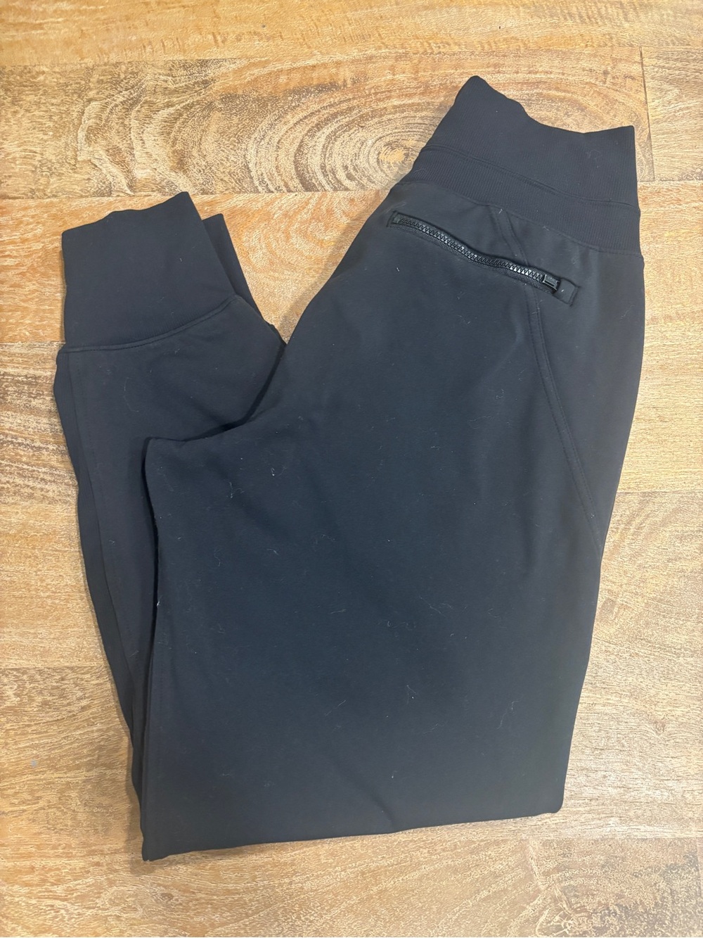Athleta Black High-Waist Zip-Pocket Venice Leggings